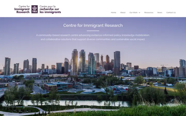 immigrantresearch.com homepage
