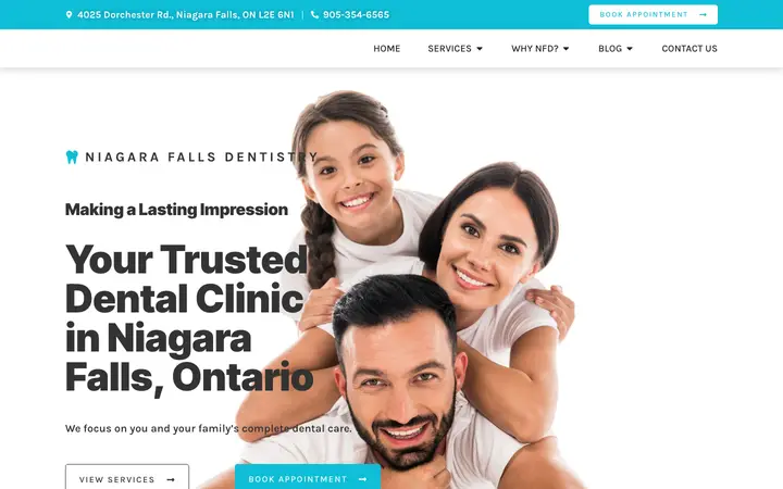 niagarafalls-dentistry.ca homepage