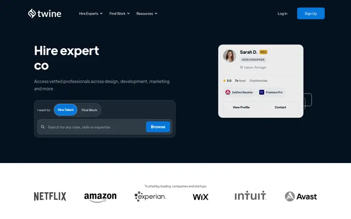 twine.net homepage