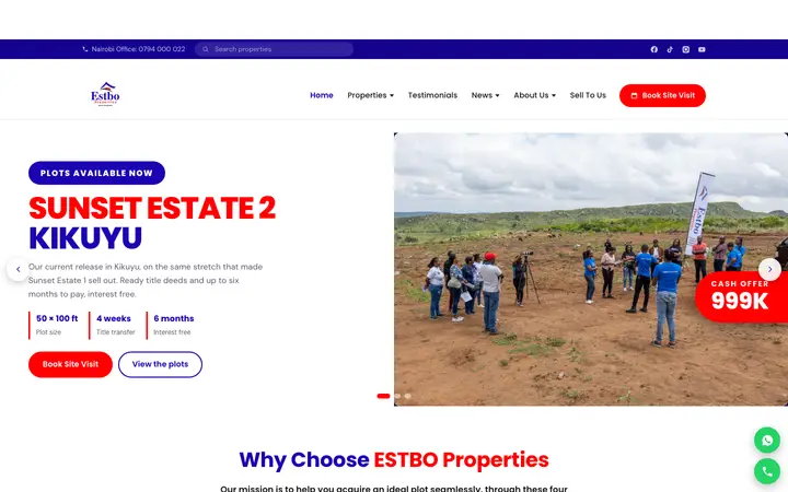 estboproperties.com homepage