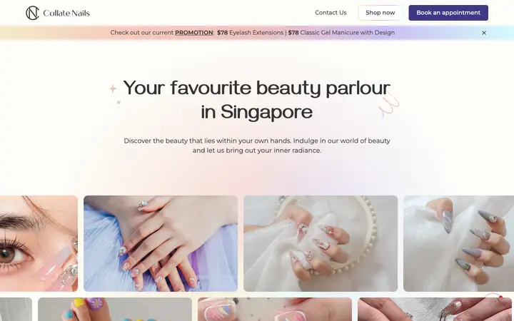 collatenails.com homepage