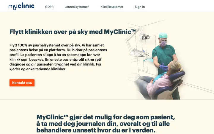 myclinic.no homepage