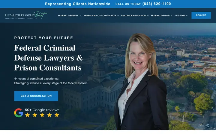 federalcriminaldefenseattorney.com homepage