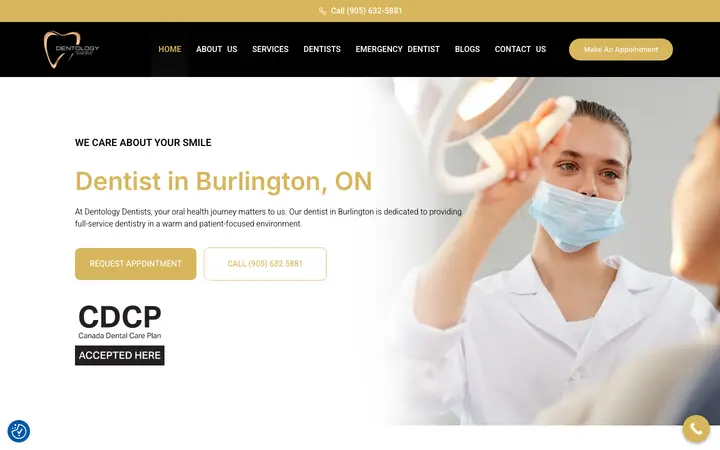 dentologydentists.com homepage