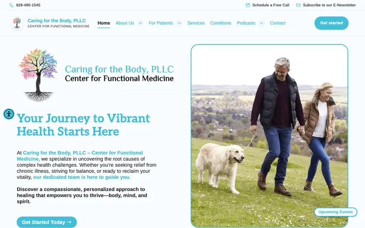 caringforthebody.org homepage