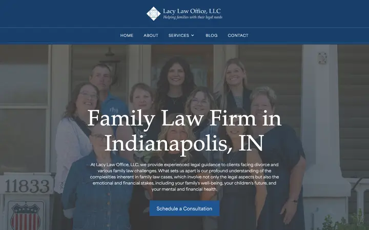 lacylawoffice.com homepage