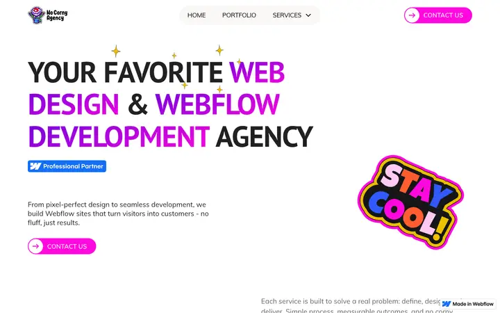 nocorny.agency homepage