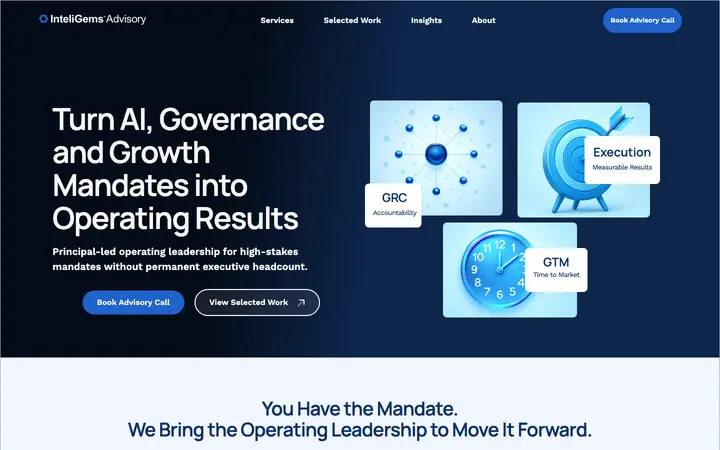 inteligems.io homepage