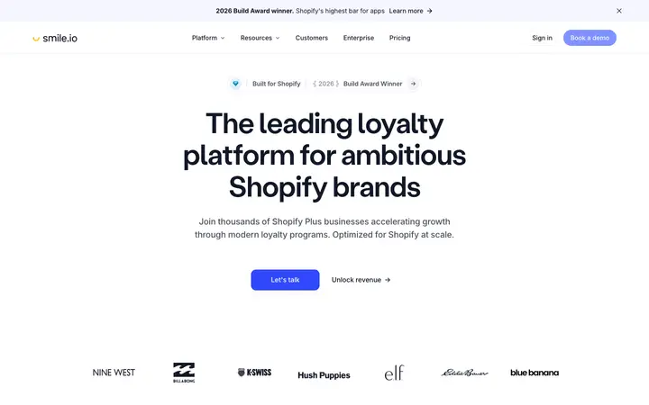 smile.io homepage