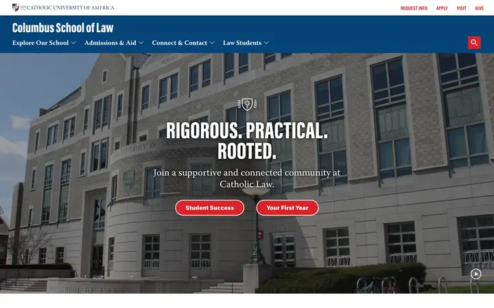 law.edu homepage