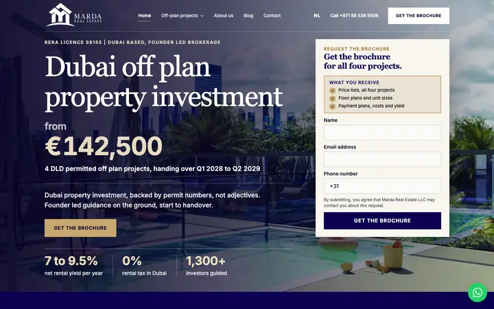 mardarealestate.ae homepage