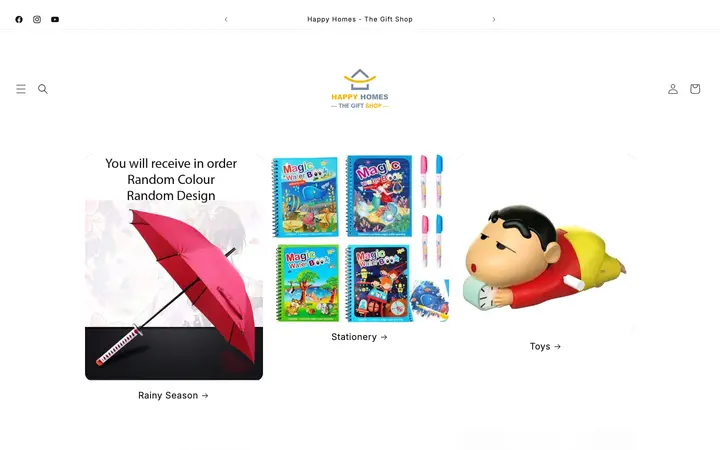 happyhomesonline.com homepage