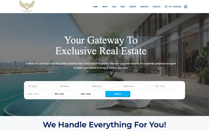 canaryrealty.com homepage