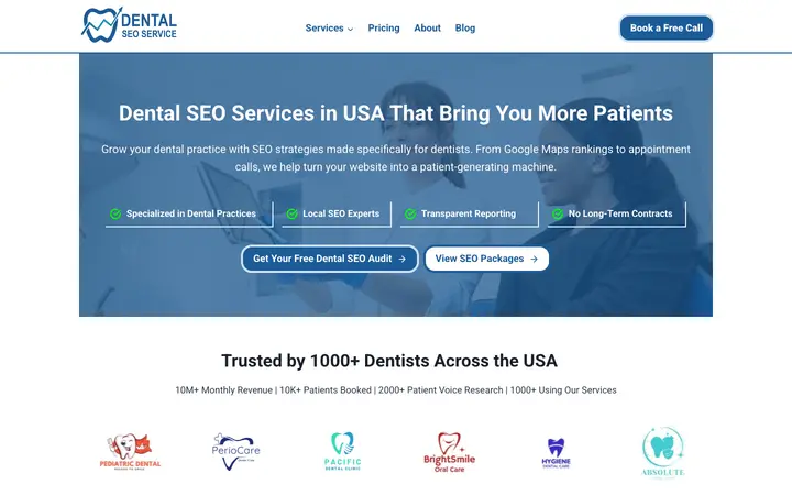 thedentalseoservices.com homepage