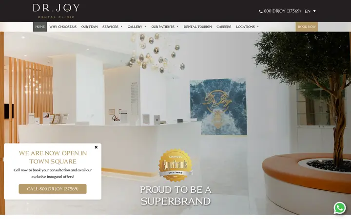 drjoydentalclinic.com homepage