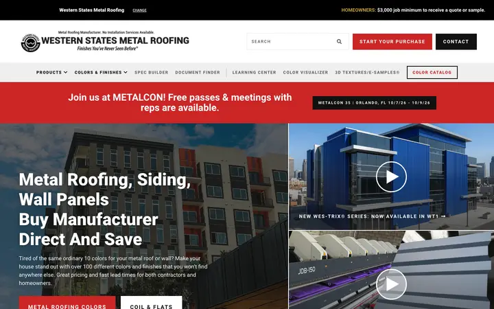 westernstatesmetalroofing.com homepage