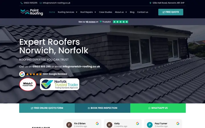 norwich-roofing.co.uk homepage