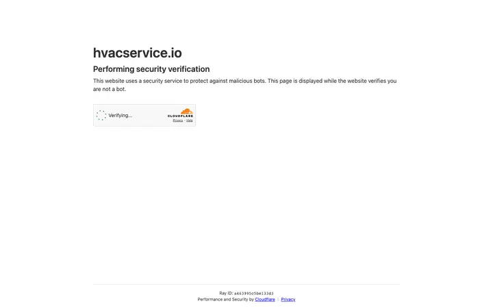 hvacservice.io homepage