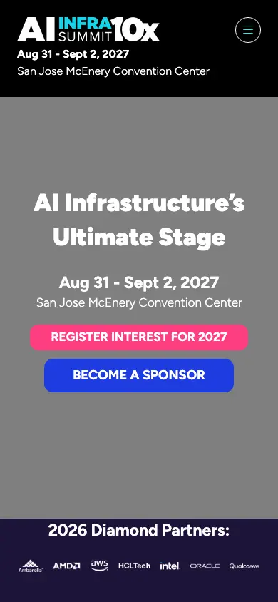 ai-infra-summit.com homepage on mobile