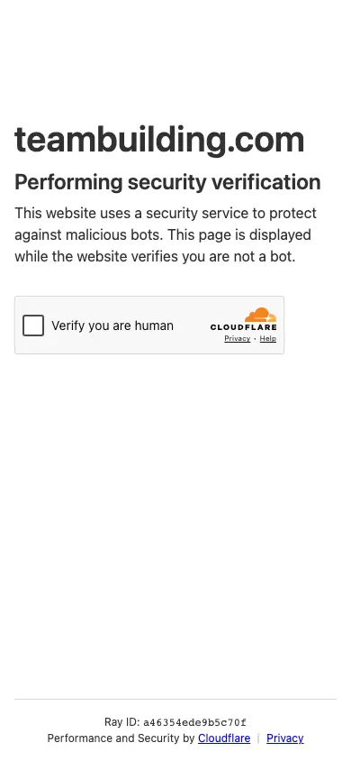 teambuilding.com homepage on mobile