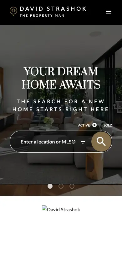thepropertyman.ca homepage on mobile